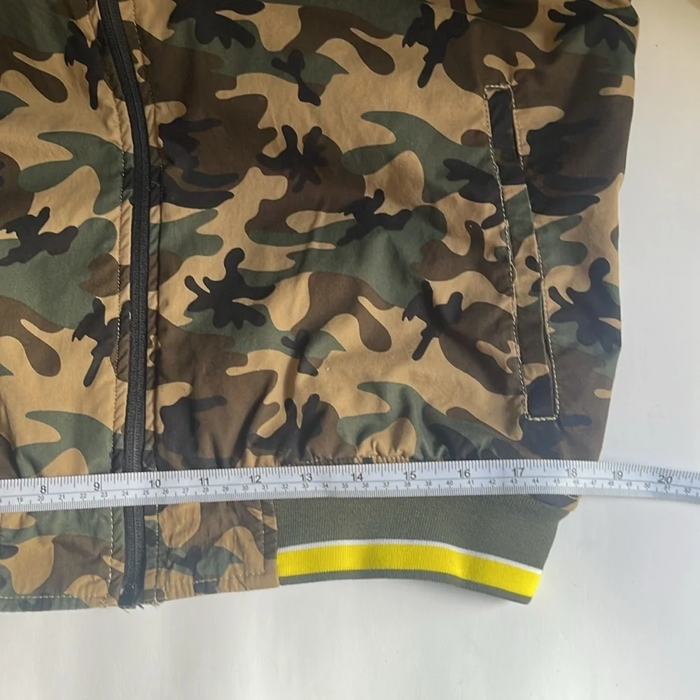 DENIM & FLOWER Camouflage Bomber Jacket USA L MEX 42